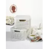 CURVER Style M opbergbox met deksel, 39,3 x 29,3 x 18,7 cm, crème, 21,6L, opvouwbaar