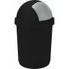 CURVER Bullet 50L zwart/zilver afvalbak