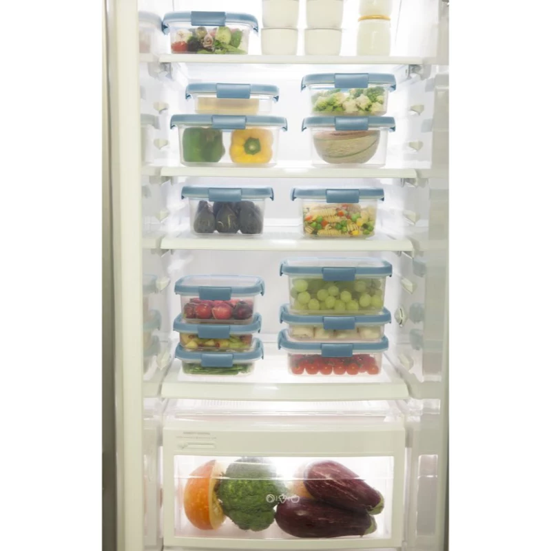CURVER Smart Eco Fresh rechthoekige bewaarbox voor levensmiddelen 5L transparant met groen deksel