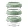 Curver Smart Eco To Go ronde sausbakjes 3-delige set, elk 0,08 L, Soft Green