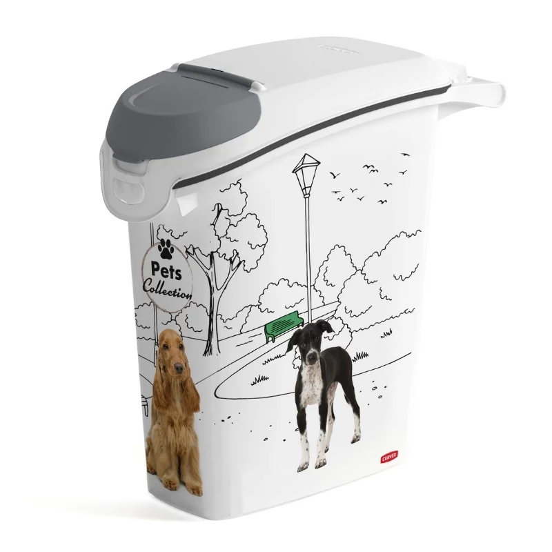 CURVER Pets Life hondenvoer opbergbox 10kg 23L luchtdicht kunststof