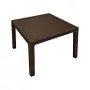 Keter Melody Quartet tuintafel bruin rechthoekige outdoor eettafel voor 6 personen