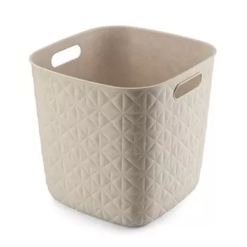 CURVER Softex vierkante opbergmand 15L krijtwit 27,9x27,9x26,9cm