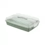 Curver rechthoekige taarttransportbox 45x29,5x11,1 cm groen