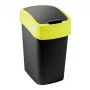 Curver Flip Bin 9L zwart en geel afvalbak