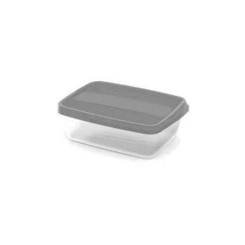 CURVER Vedo rechthoekige bewaardoos-set 2x1,75L transparant grijs