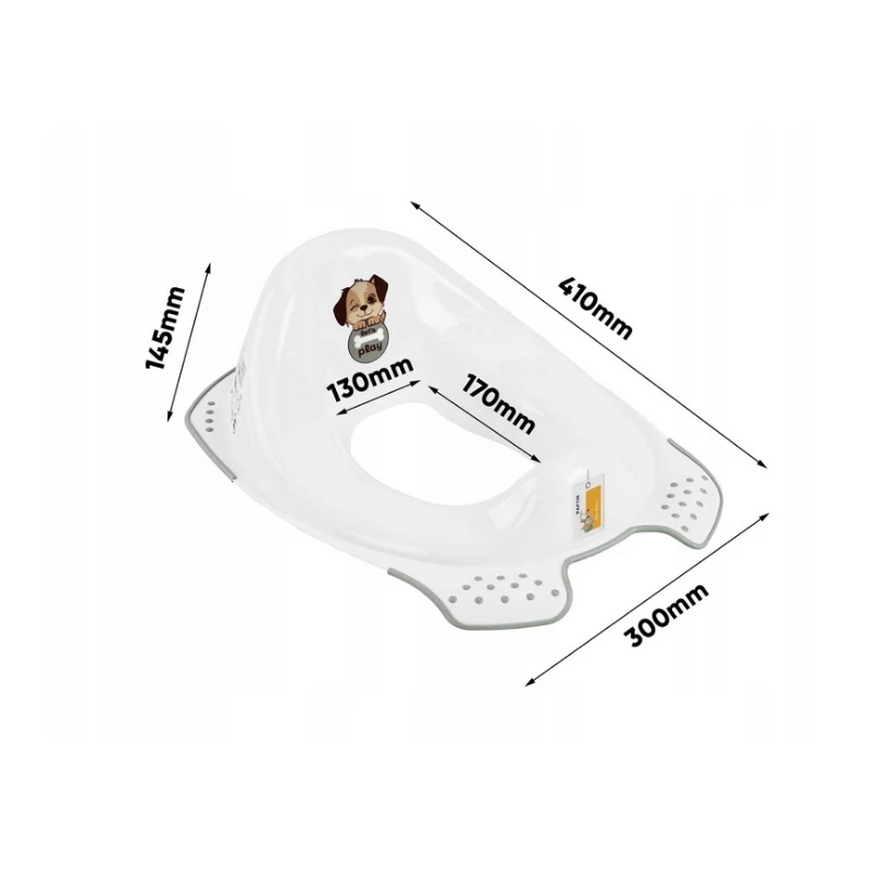 keeeper toilettrainer met antislipfunctie 'Ewa Dogs' wit 30x40x15cm