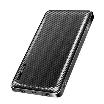 TYPHOON mobiele powerbank 10000 mAh LiPo zwart
