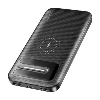 LogiLink PA0343RF draadloze powerbank 10000 mAh zwart