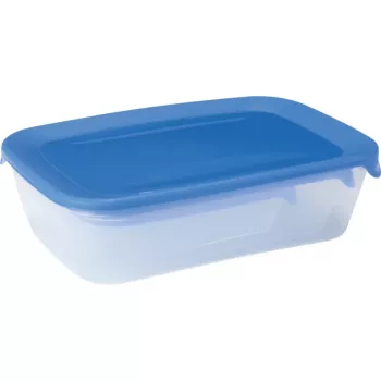 CURVER Fresh&Go rechthoekige bewaardozen voor levensmiddelen, 3-delige set (2L, 1L, 0,5L) blauw