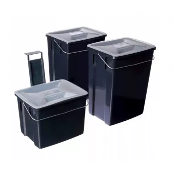 CURVER Biobox afvalbak-set 2x10L + 6L grijs