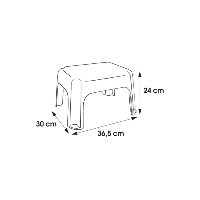 KEEEPER kruk Tim 36,5x30x24 cm grafiet