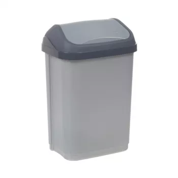 KEEEPER Swantje 10L afvalbak met draaideksel, lichtgrijs, 25,5x19x38cm