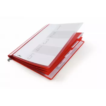 DURABLE 255503 Conventionele showmap A4 Rood Transparante voorkant