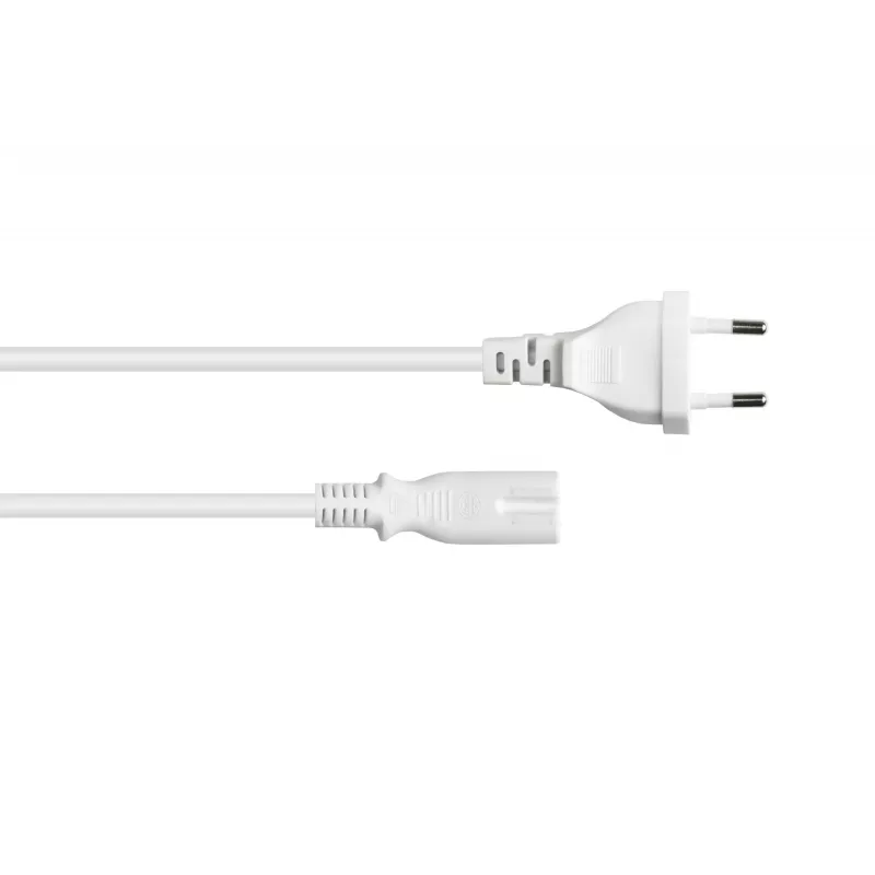Kabelmeister Euro-netkabel CEE 7/16 naar IEC C7 wit 1,5 m 0,75 mm²