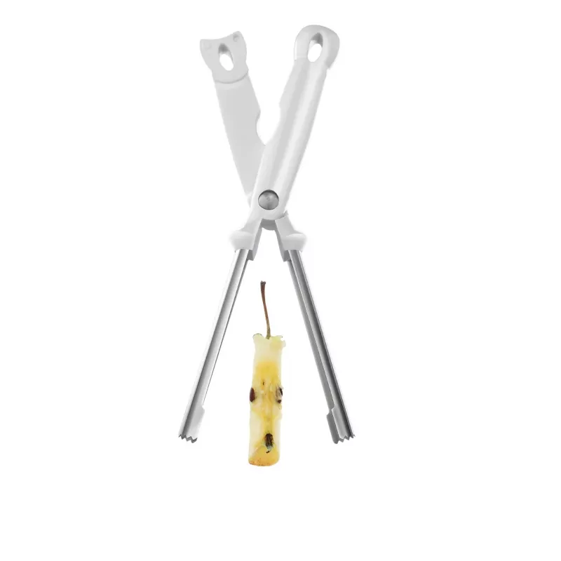 LEIFHEIT Appelboor, RVS-mes, ergonomisch antislip handvat, vaatwasserbestendig, Wit/Zilver