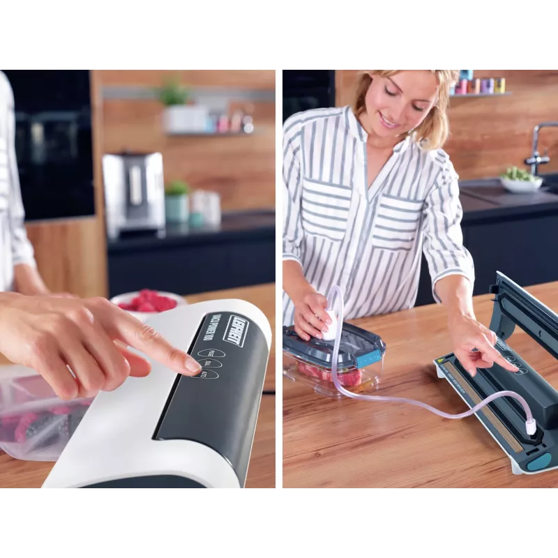 LEIFHEIT Vacu Power 100 vacuümapparaat wit/zilver