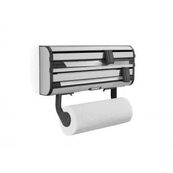 LEIFHEIT Parat Royal wanddispenser voor papier, folie en film, wit/zilver