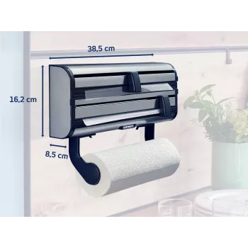 LEIFHEIT Parat Royal wanddispenser voor papier, folie en film, wit/zilver