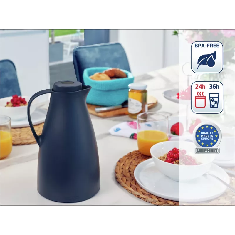 LEIFHEIT Thermos Harmonic Blue 1L vacuüm geïsoleerde kan
