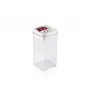 LEIFHEIT Fresh&Easy levensmiddelenbewaarcontainer 1,2 L, luchtdicht, BPA-vrij, transparant met wit/grijs deksel