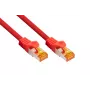 Kabelmeister Cat.7 S/FTP patchkabel, TPE-mantel, halogeenvrij, rood, 15 m