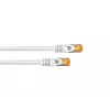 KABELMEISTER Cat.7 S/FTP patchkabel, 0,15m, wit, halogeenvrije TPE-mantel, 10 Gbps