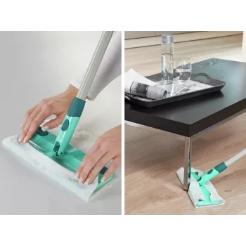 LEIFHEIT Clean & Away S vloerborstel met steel-set 26cm