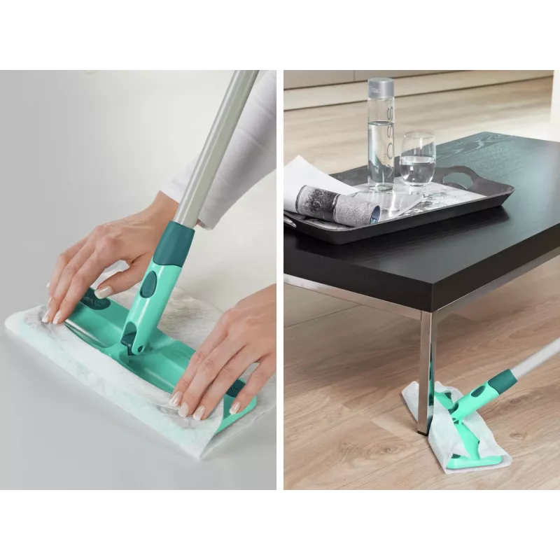 LEIFHEIT Clean & Away S vloerborstel met steel-set 26cm