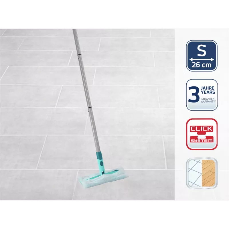 LEIFHEIT Clean & Away S vloerborstel met steel-set 26cm