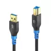 PureLink FlexInstall USB-A naar USB-B kabel USB 3.0 5Gbps 1,50m zwart