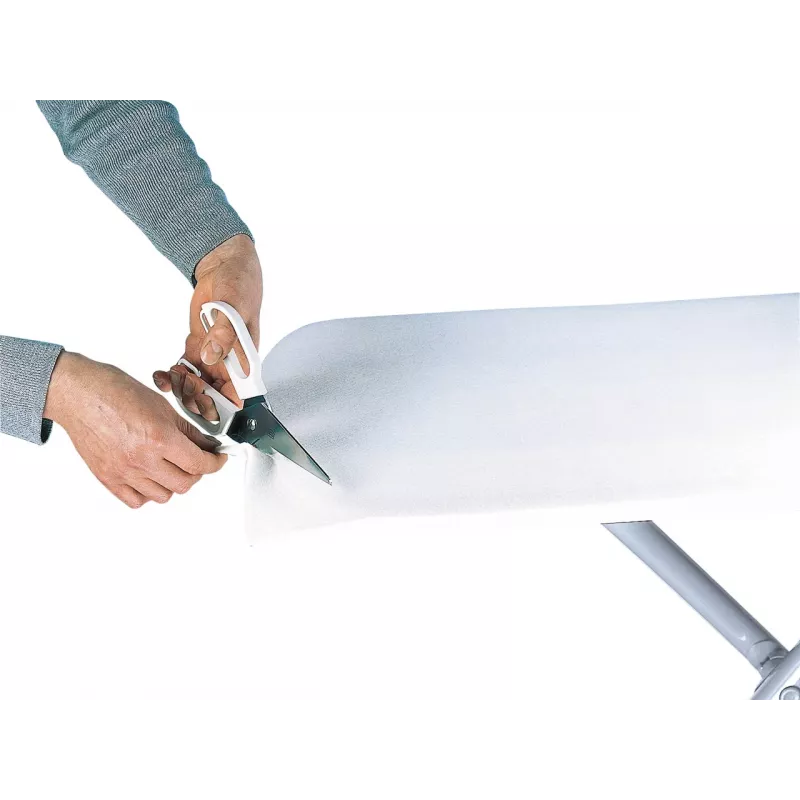 LEIFHEIT strijkplankonderlegger, universele pasvorm, op maat te snijden, 140 x 50 cm, wit