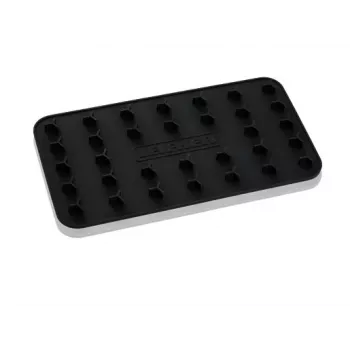 LEIFHEIT siliconen strijkijzersteun 25,5 x 14 cm, hittebestendig tot 250°C, antislip, blauw