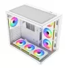 FSP Fortron M341-WA mid-tower pc-behuizing met gehard glas en 4 ARGB-ventilatoren
