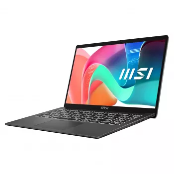 MSI Modern 15 F1MG-1246FRNN laptop, 15,6 inch Full HD IPS, Intel Core 5 120U, 16GB DDR4, 512GB SSD, Windows 11 Pro, Frans AZERTY-toetsenbord