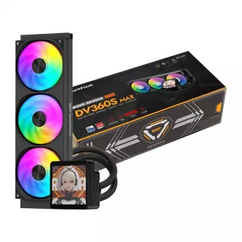 DarkFlash DV360S MAX 360mm ARGB AIO vloeistof-CPU-koeler - zwart