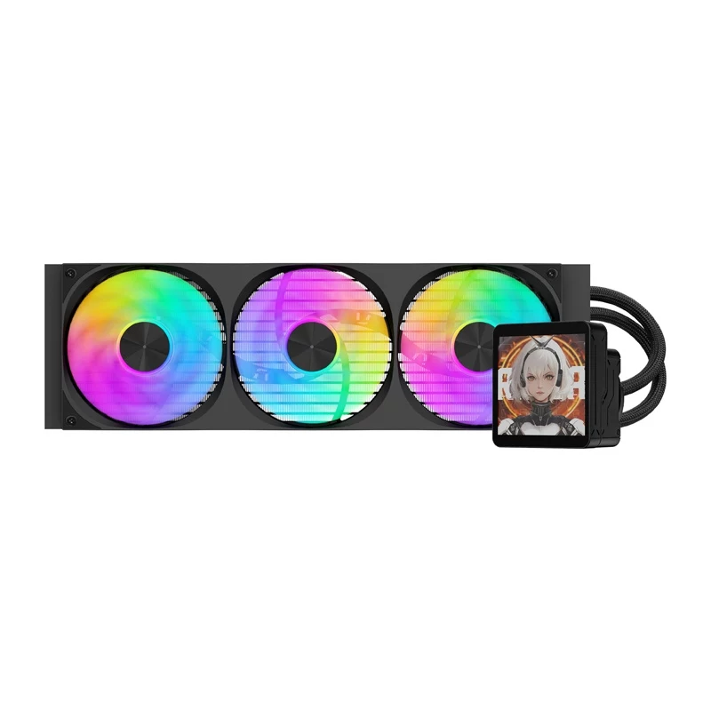 DarkFlash DV360S MAX 360mm ARGB AIO vloeistof-CPU-koeler - zwart