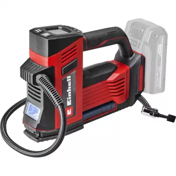 Einhell Power X-Change accu-autocompressor CE-CC 18/23 D Li-Solo, 18V, 11 bar, digitaal display, LED-licht, rood/zwart (solo-apparaat)