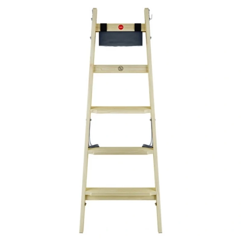 HAILO H77 ComfortLine dubbelzijdige houten stapladder 2x5 treden