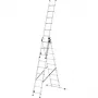 HAILO ProfiStep Combi ladder aluminium 3x12 sporten
