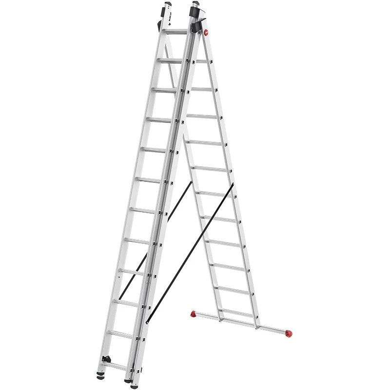 HAILO ProfiStep Combi ladder aluminium 3x12 sporten