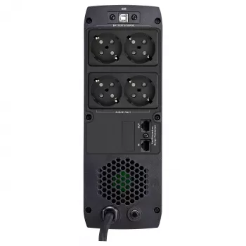 FSP ST 850 Tower 850VA 510W line-interactive UPS met RJ45-beveiliging en 4 Schuko-stopcontacten