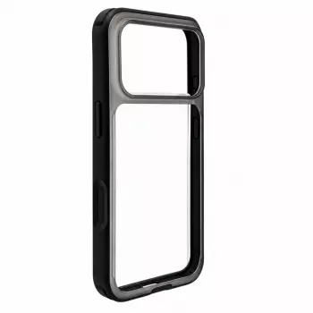 Evelatus Apple iPhone 17 Pro LiveCase hybride hoes met standaard PC+TPU zwart