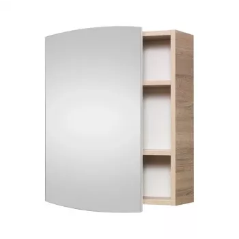 Badkamerkast SV54 Sonoma-eiken wandmontage met 2 deuren en 2 planken