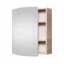 Badkamerkast SV54 Sonoma-eiken wandmontage met 2 deuren en 2 planken