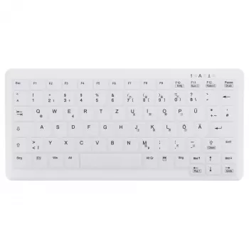 CONTOUR DESIGN Active Key MedicalKey AK-C4110 draadloos toetsenbord, QWERTZ DE, wit, IP68 desinfecteerbaar, oplaadbaar