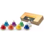 Stagg TB SET - 8-toons diatonische tafelbellen met drukknopmechanisme, kleurgecodeerd, C5-C6