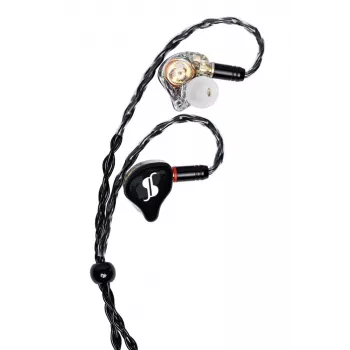Stagg SPM-PRO BK in-ear monitor-koptelefoon met 10mm dynamische drivers, afneembare kabel, zwart