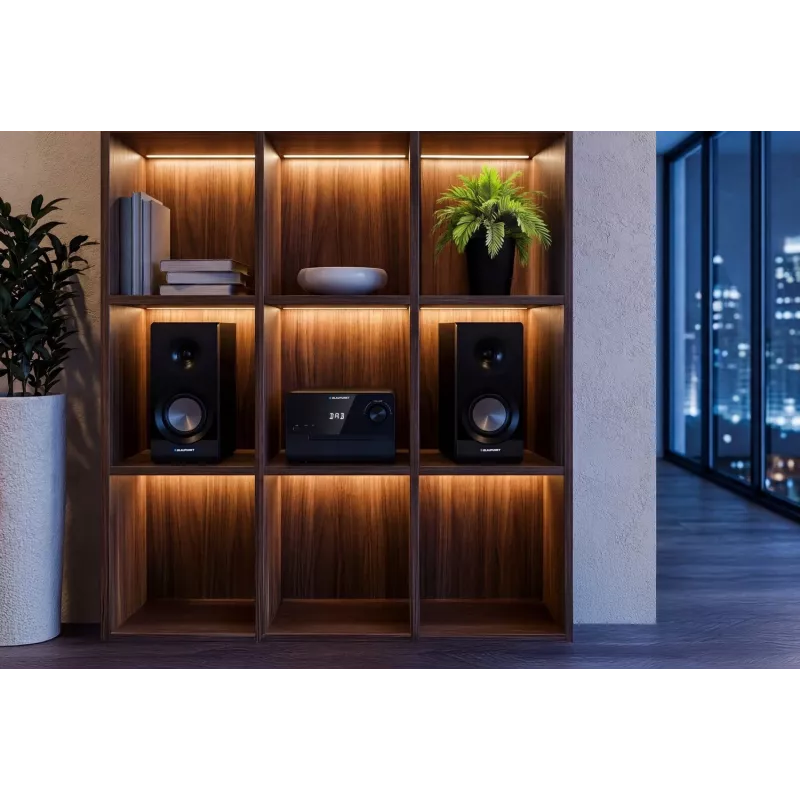 Blaupunkt MS49DAB micro-hifi-systeem met DAB+ en Bluetooth, zwart