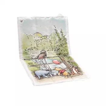 KEEEPER reismat Antek Winnie the Pooh, opvouwbaar, wit, 70 x 50 x 5 cm